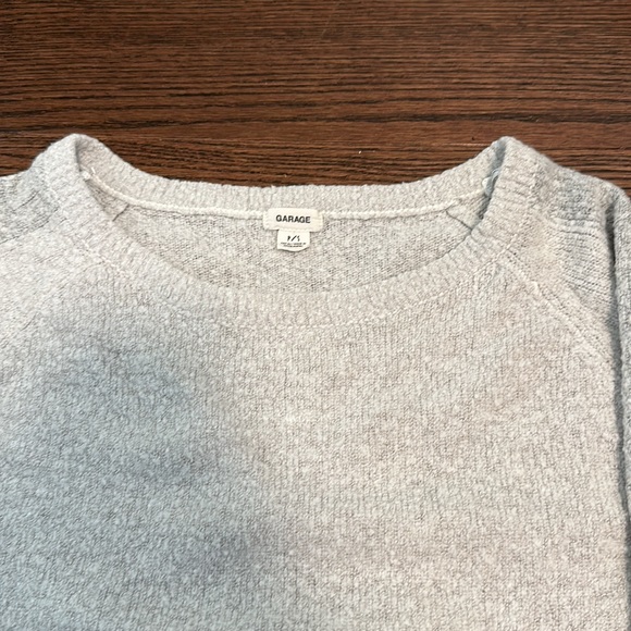Garage Grey Cropped Sweater | Size S - Picture 2 of 3